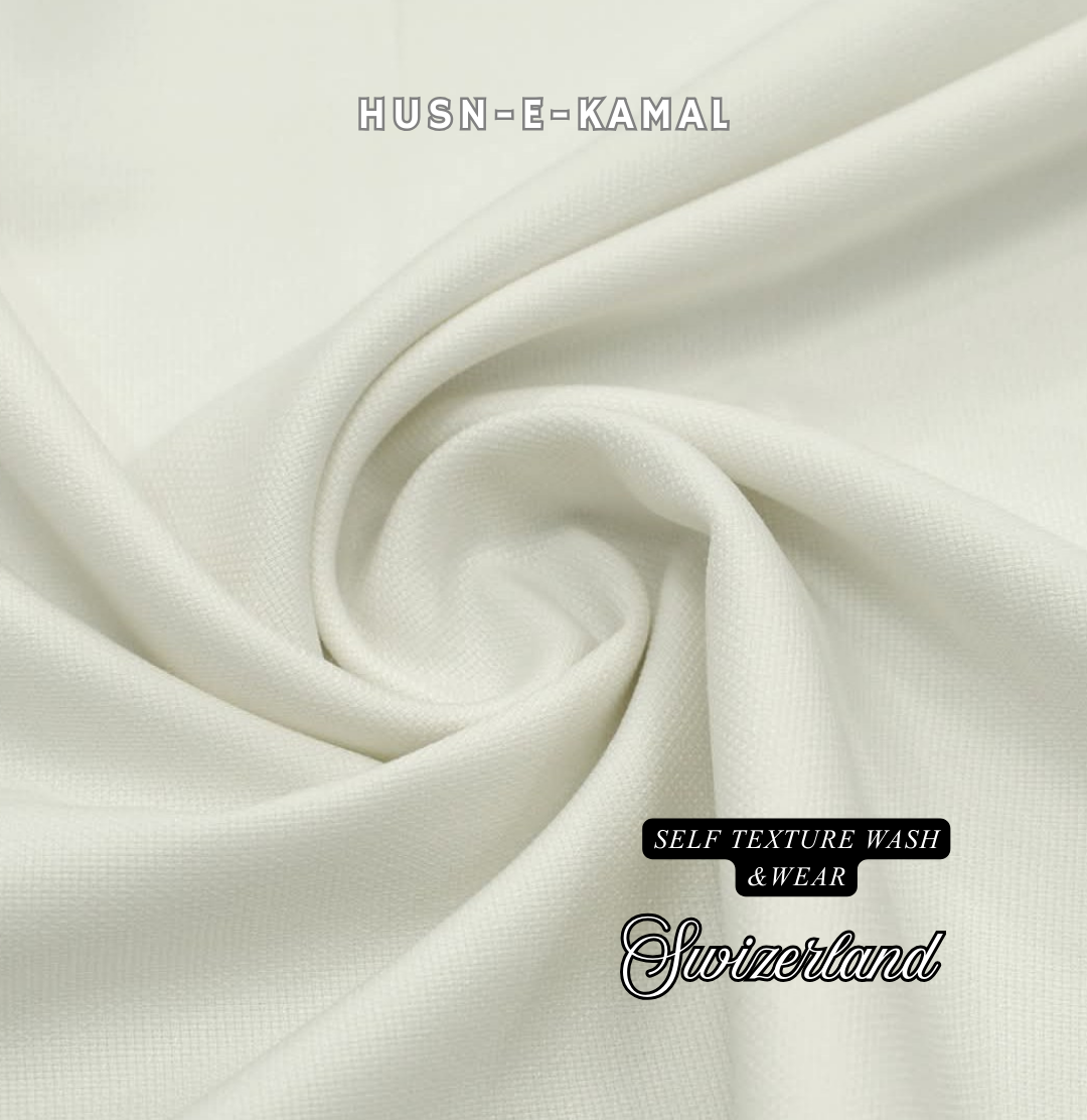 Switzerland Self Texture Wash & Wear | Wrinkle Free Fabrics